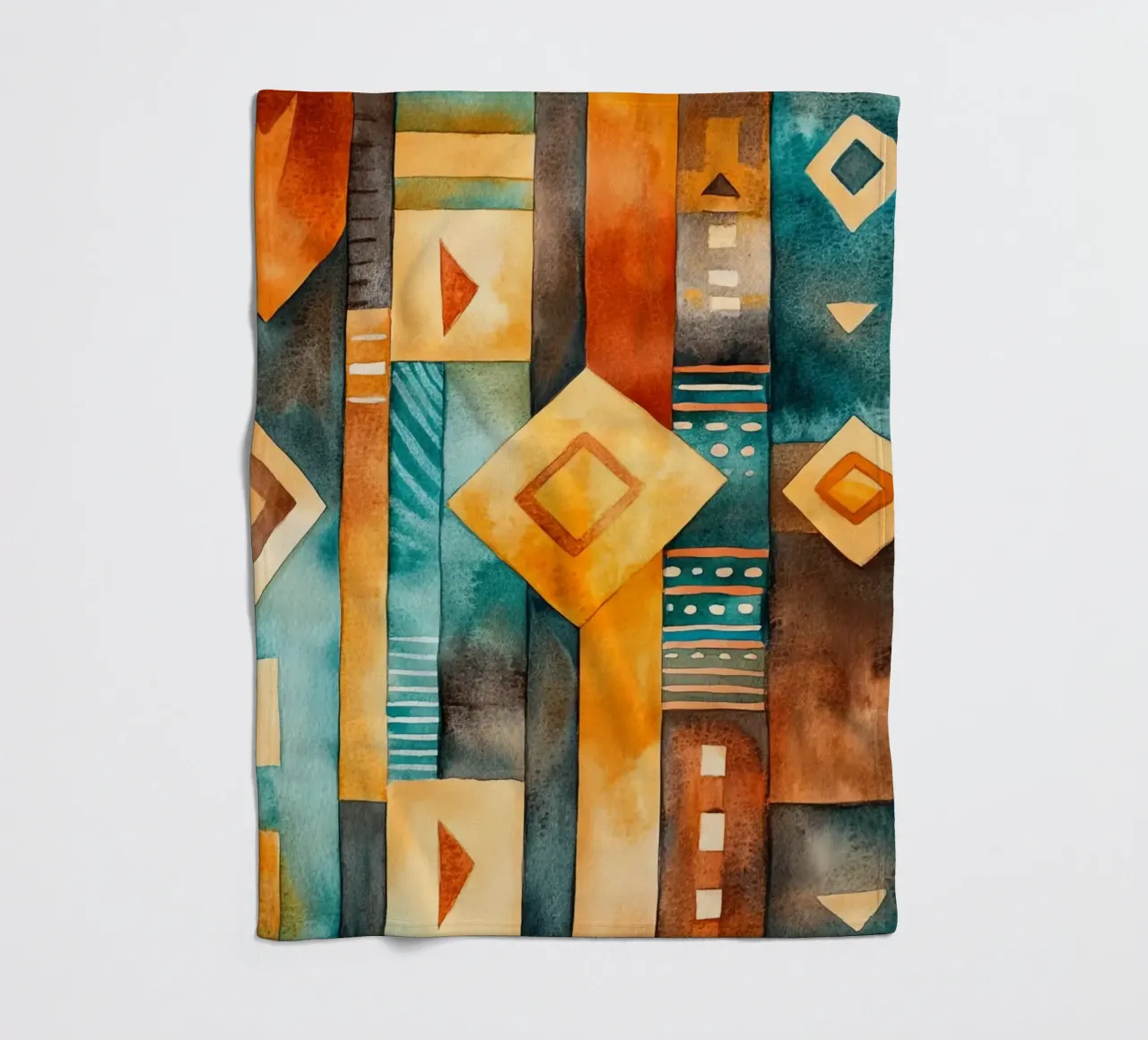 Échos d’Afrique fleece blanket by Théïa's Fantasia World