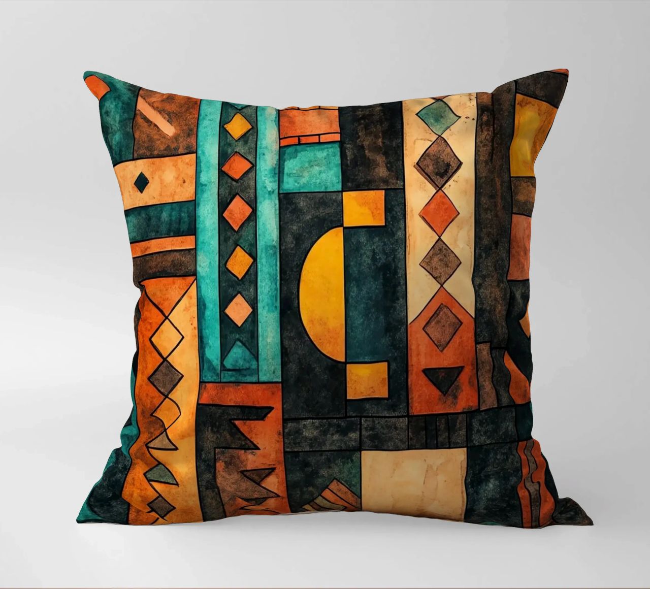 Echoes from Africa decorative cushion by Théïa's Fantasia World