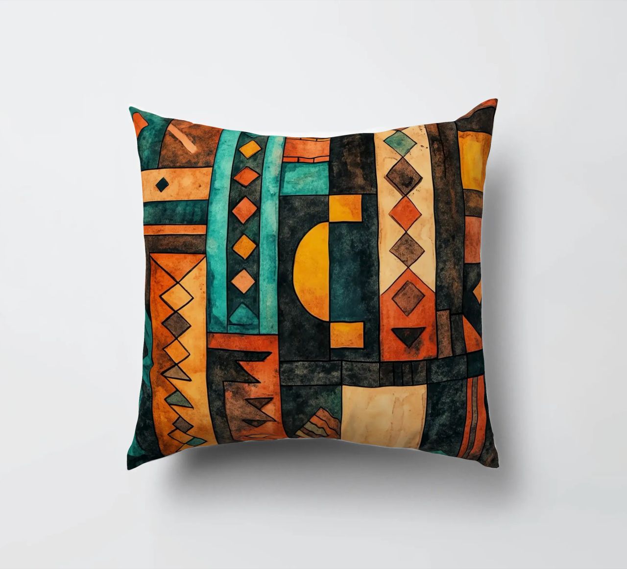 Echoes from Africa decorative cushion by Théïa's Fantasia World