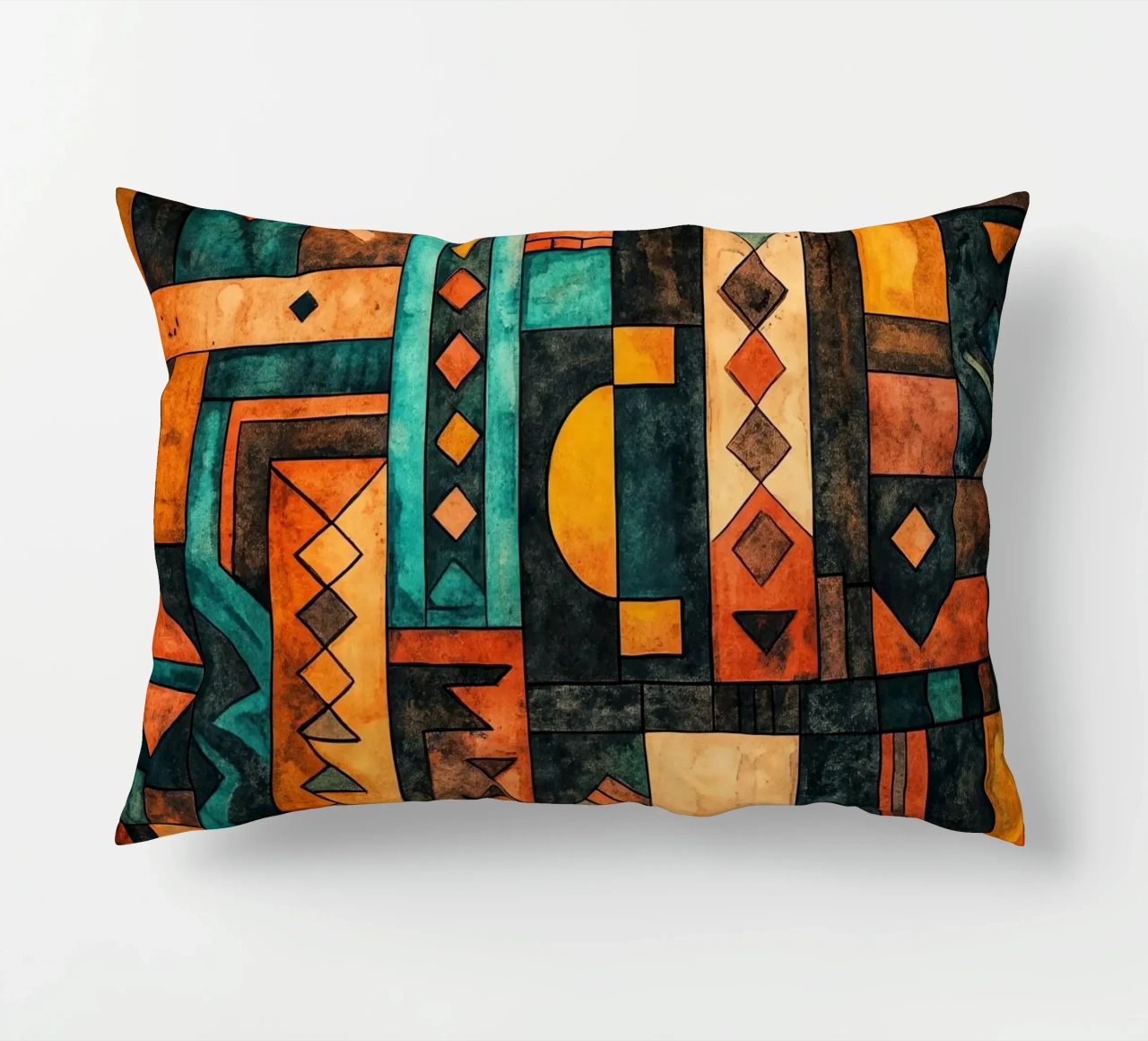 Echoes from Africa decorative cushion by Théïa's Fantasia World