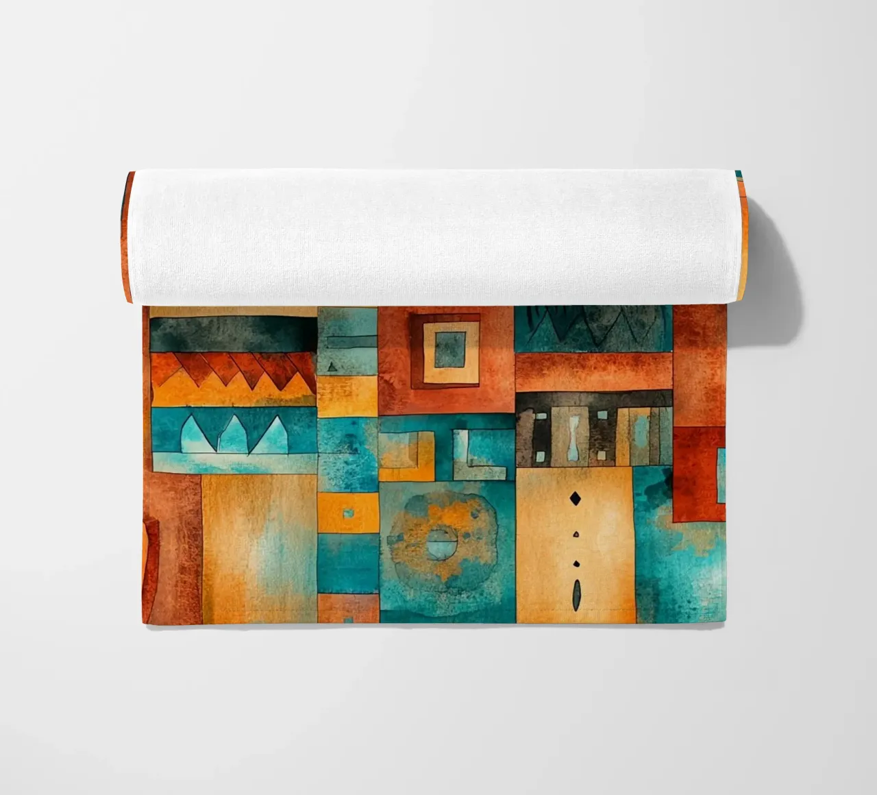 Echoes from Africa beach towel by Théïa's Fantasia World