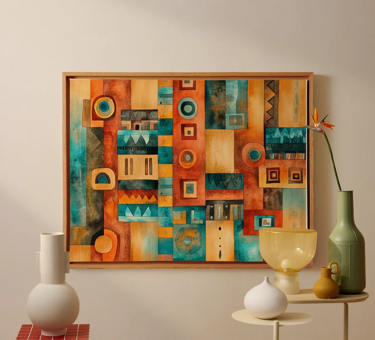 Echo's uit Afrika canvas met Baklijst van Théïa's Fantasia World