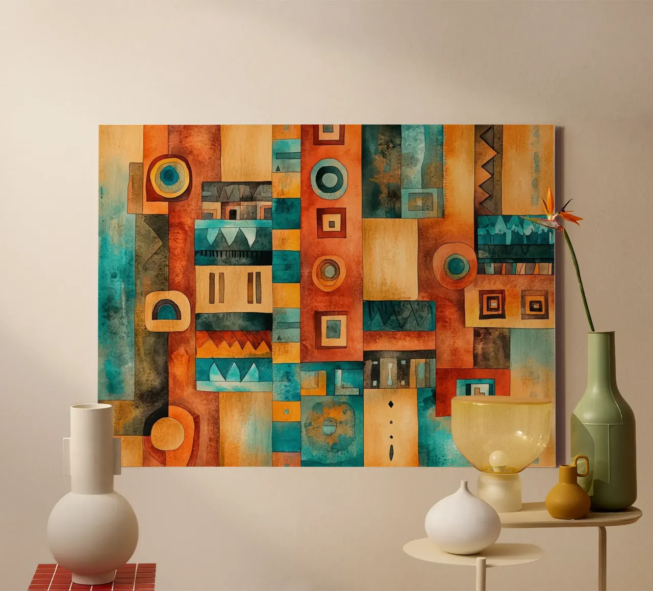 Echo's uit Afrika canvas met Baklijst van Théïa's Fantasia World