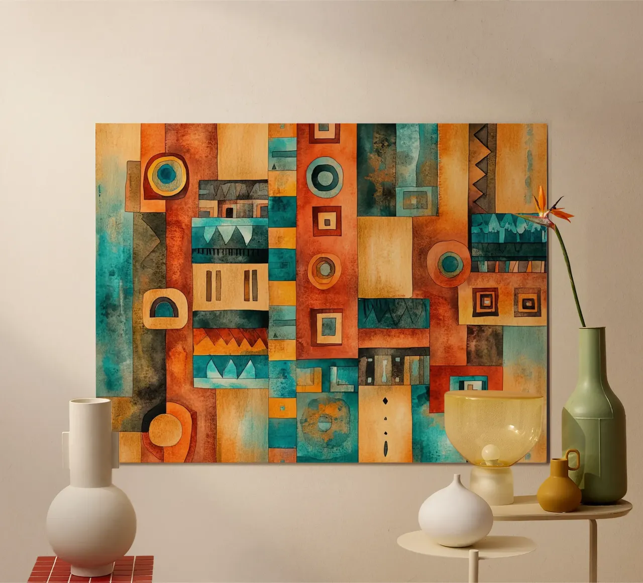 Echi dall'Africa poster con telaio in plastica da Théïa's Fantasia World