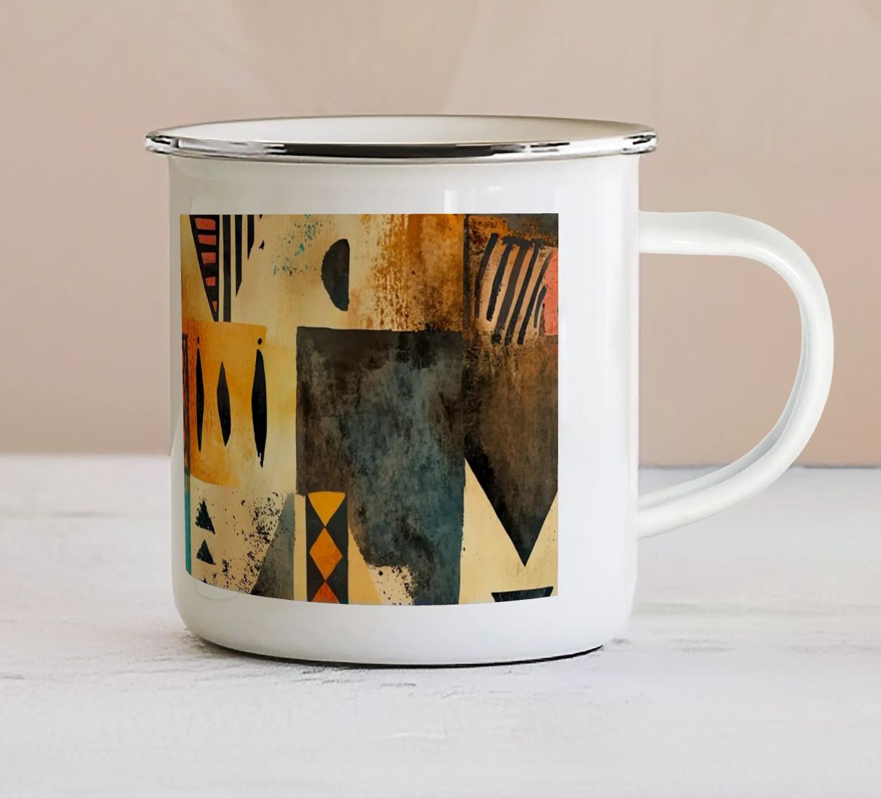 Echi dall'Africa tazza in smalto da Théïa's Fantasia World