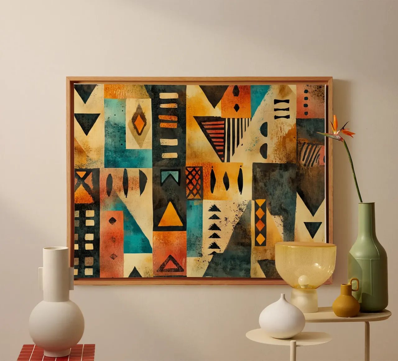 Echo's uit Afrika canvas met Baklijst van Théïa's Fantasia World