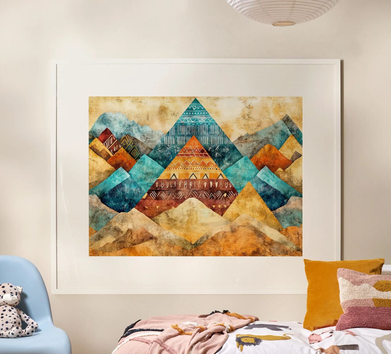 Ancestral Mountains poster by Théïa's Fantasia World