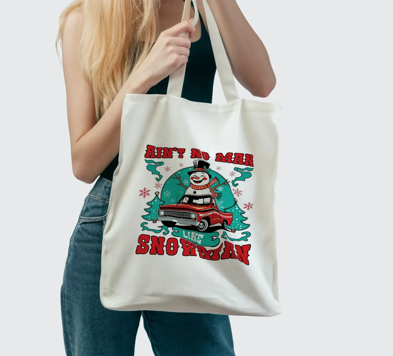 Ain't No Man Like Snowman borsa in juta da edsonramosart
