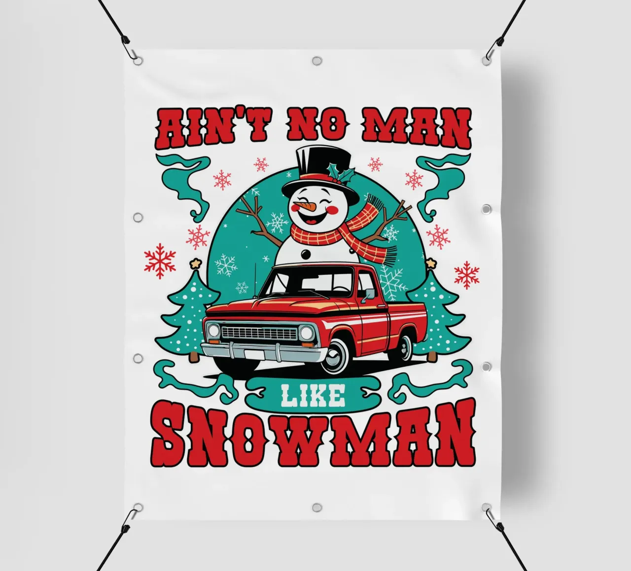 Ain't No Man Like Snowman telo in pvc da edsonramosart