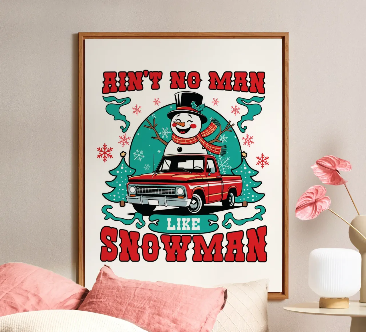 Ain't No Man Like Snowman alluminio dibond da edsonramosart