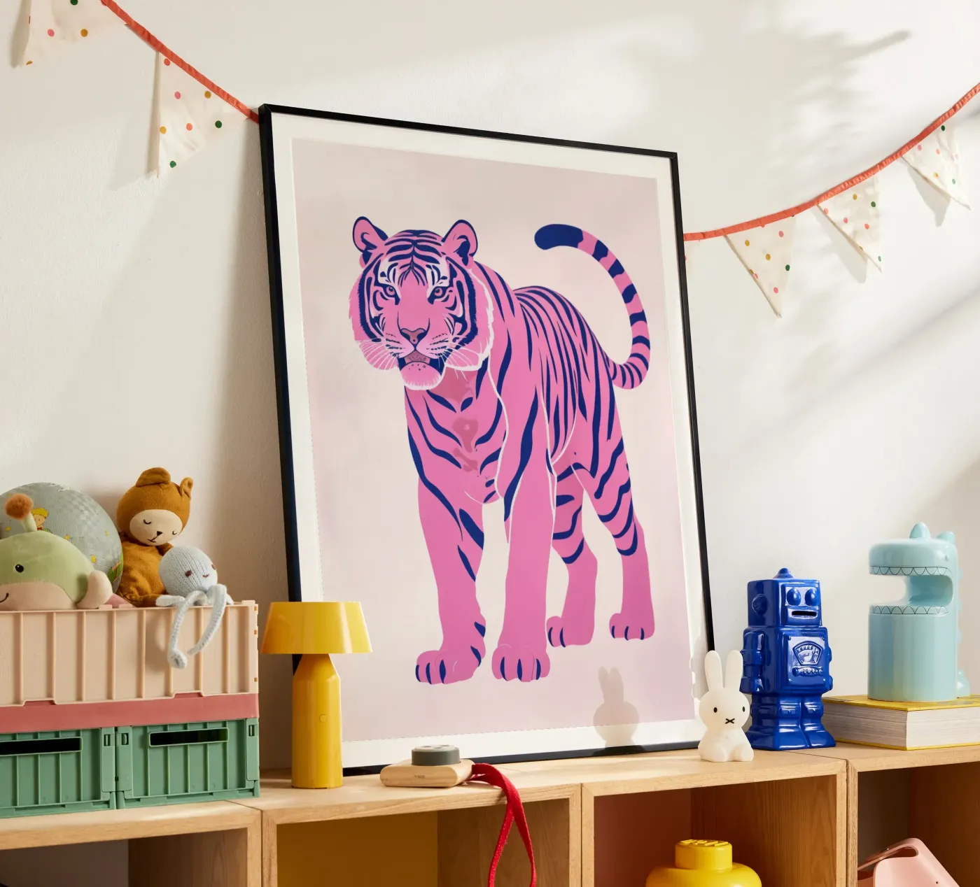 Tigre rosa poster da Silke Wagnerr