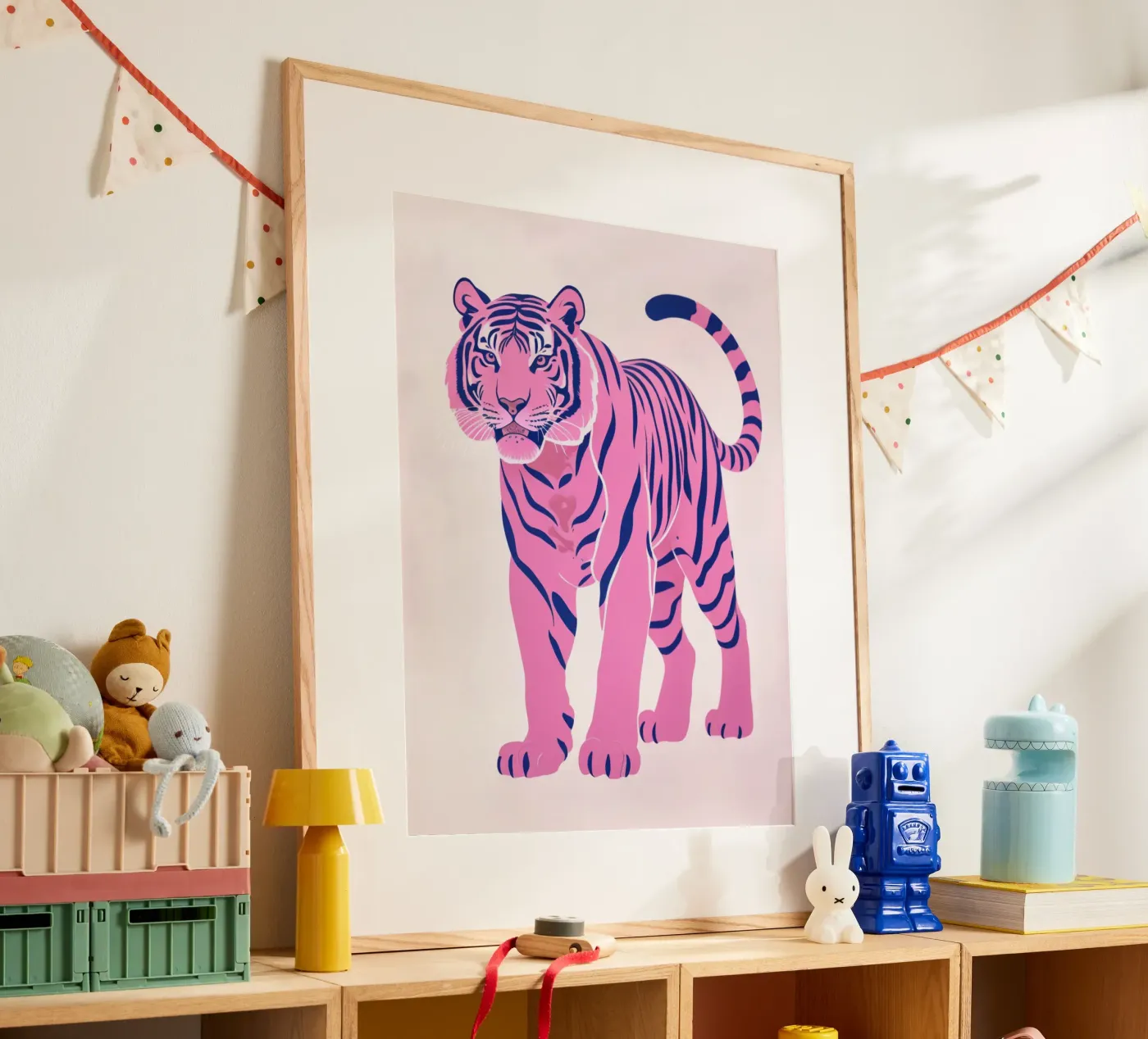Tigre rosa poster da Silke Wagnerr