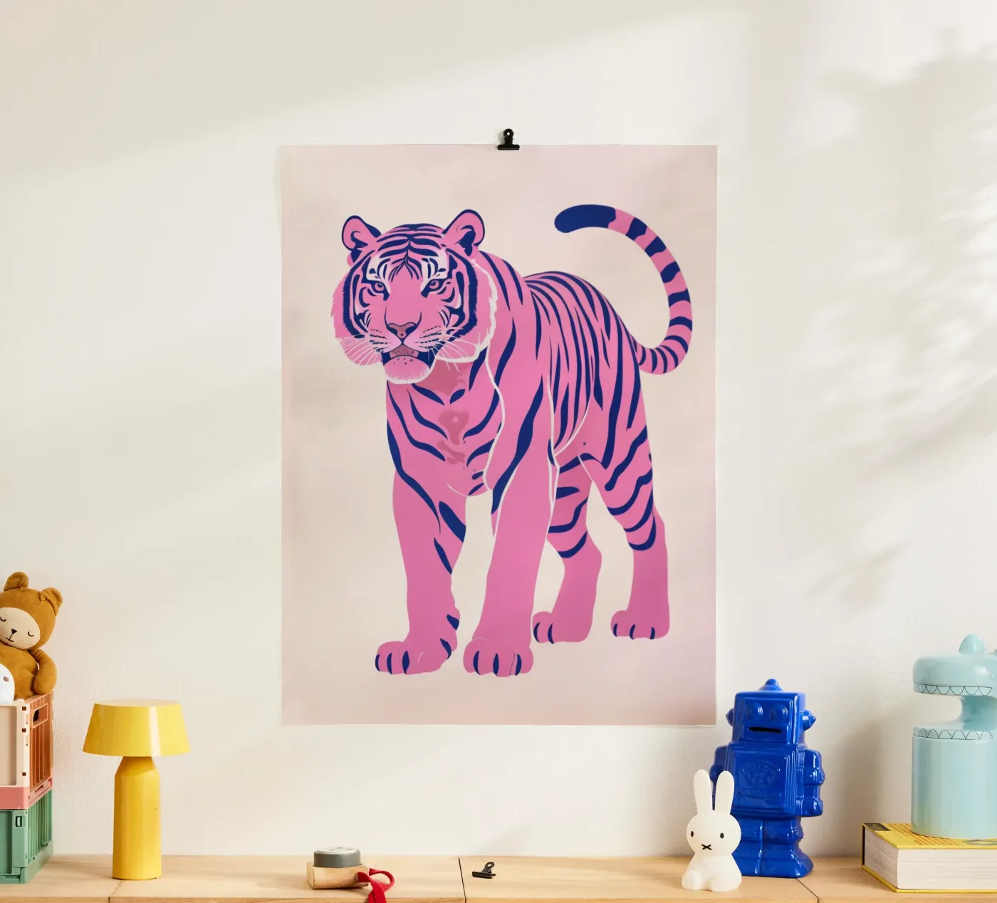 Tigre rosa poster da Silke Wagnerr