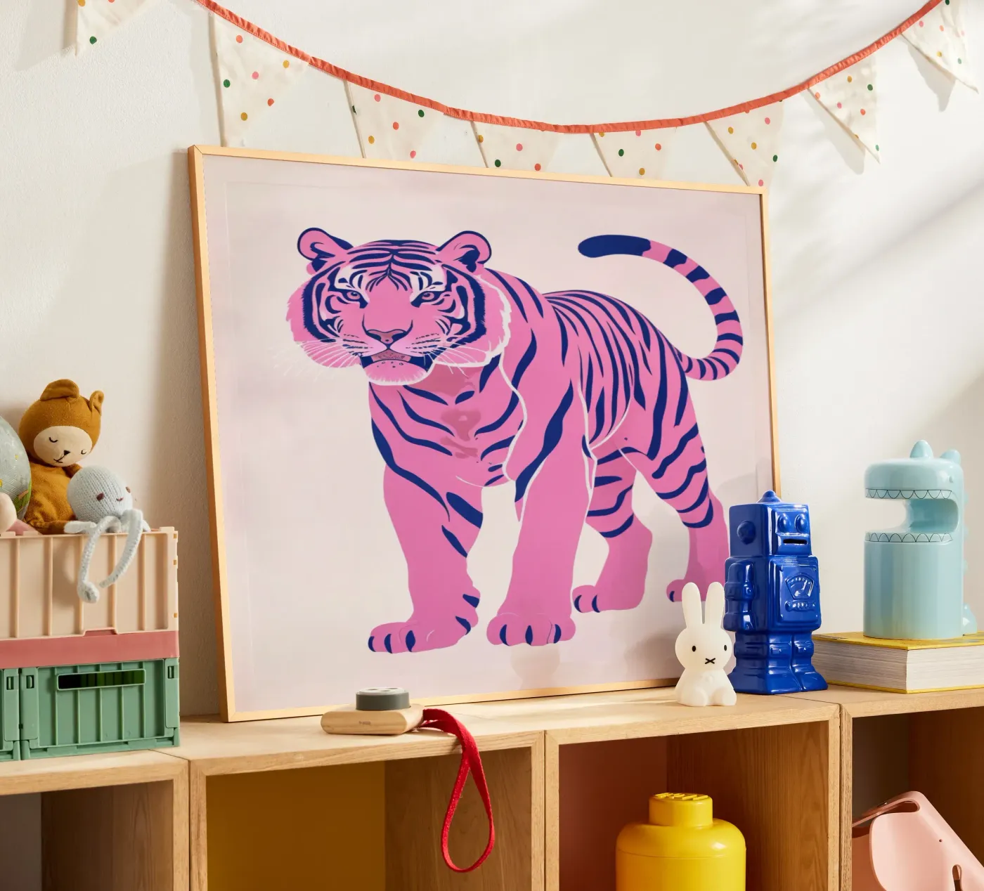 Tigre rosa poster da Silke Wagnerr