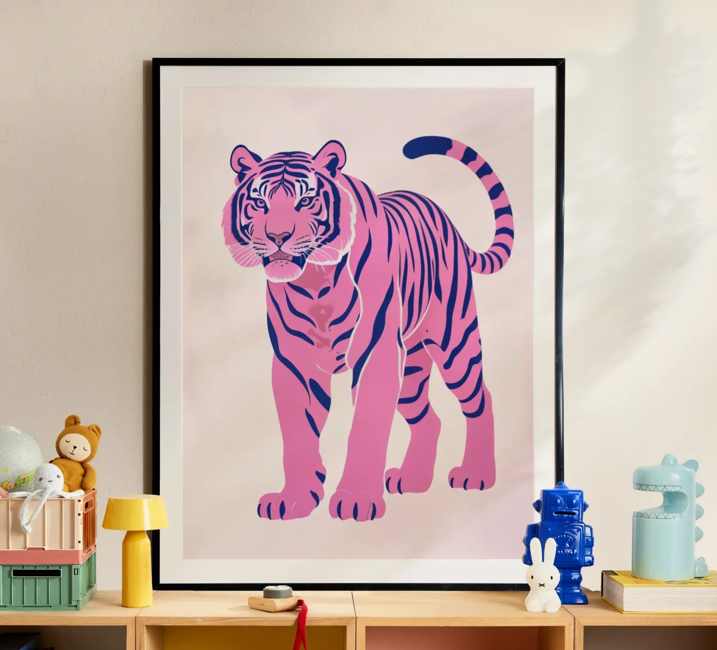 Tigre rosa poster da Silke Wagnerr