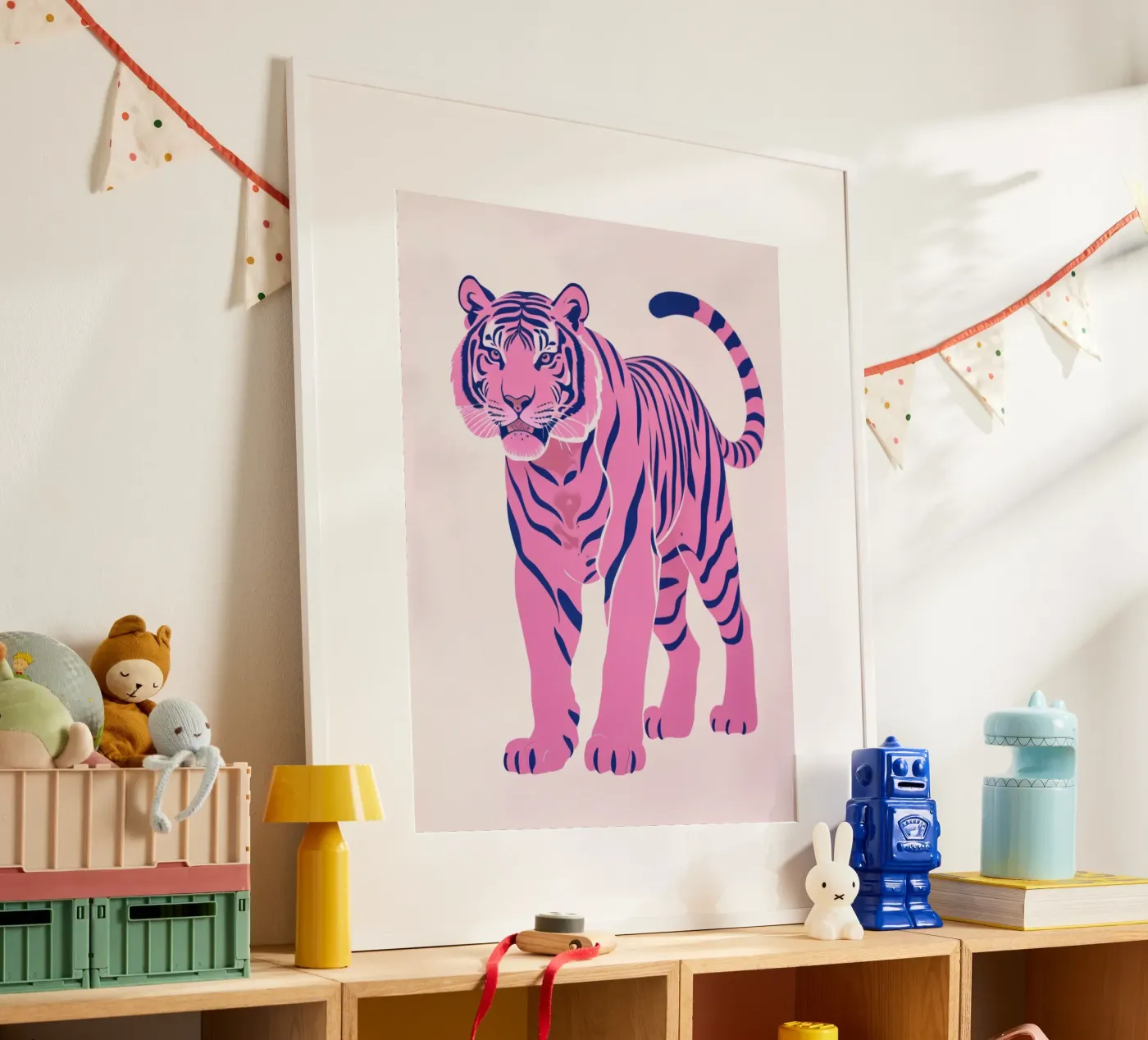 Tigre rosa poster da Silke Wagnerr