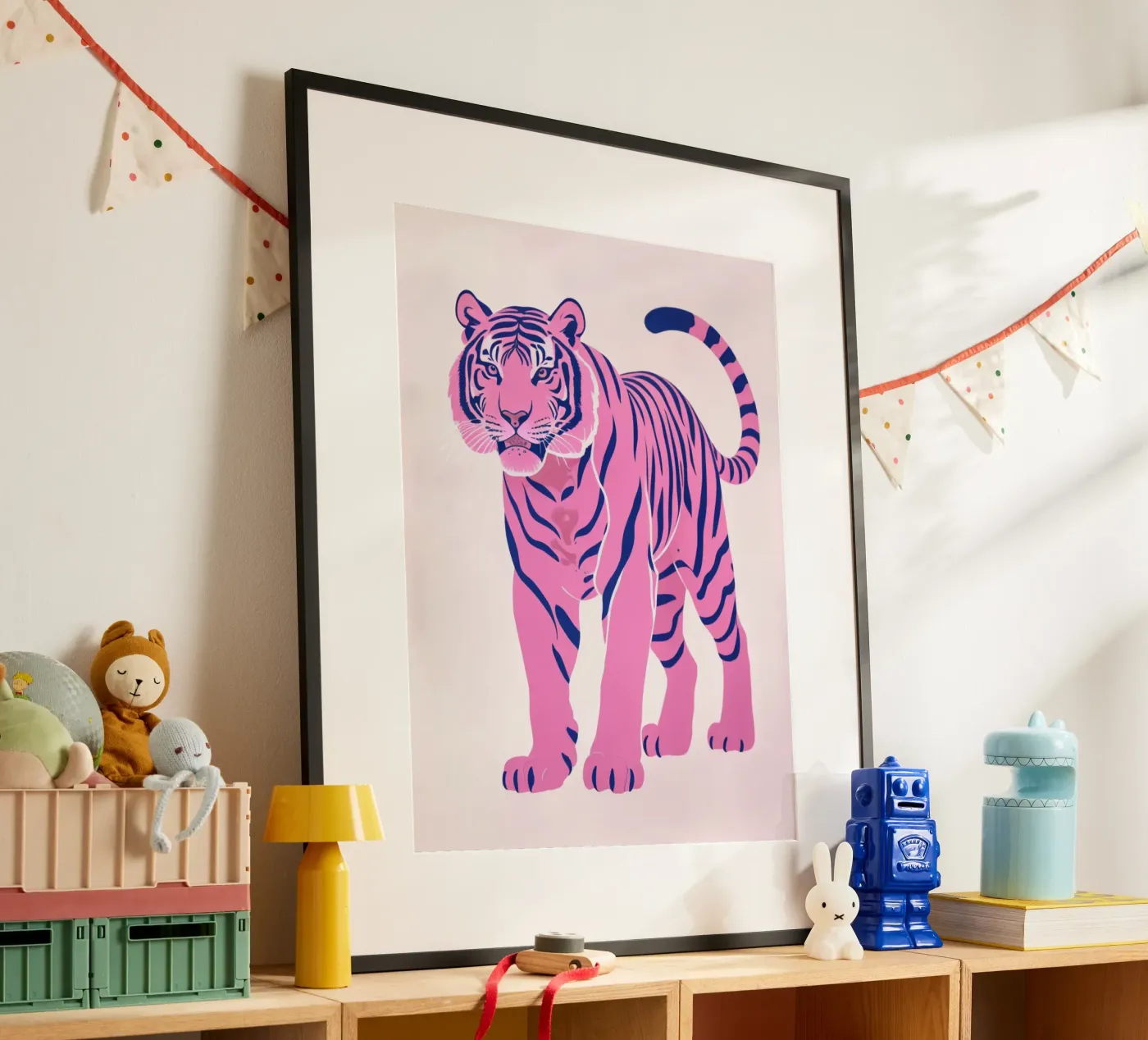 Tigre rosa poster da Silke Wagnerr