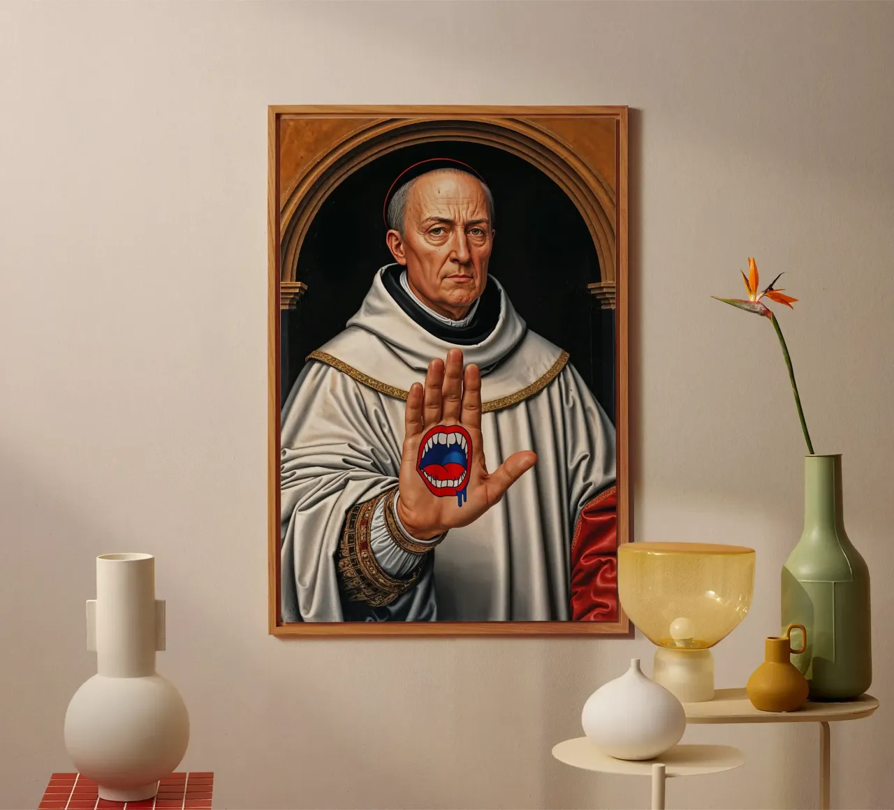 St. Antonius and the Power of the Cruz | Limited Drop alluminio dibond da Renaissance Rebel