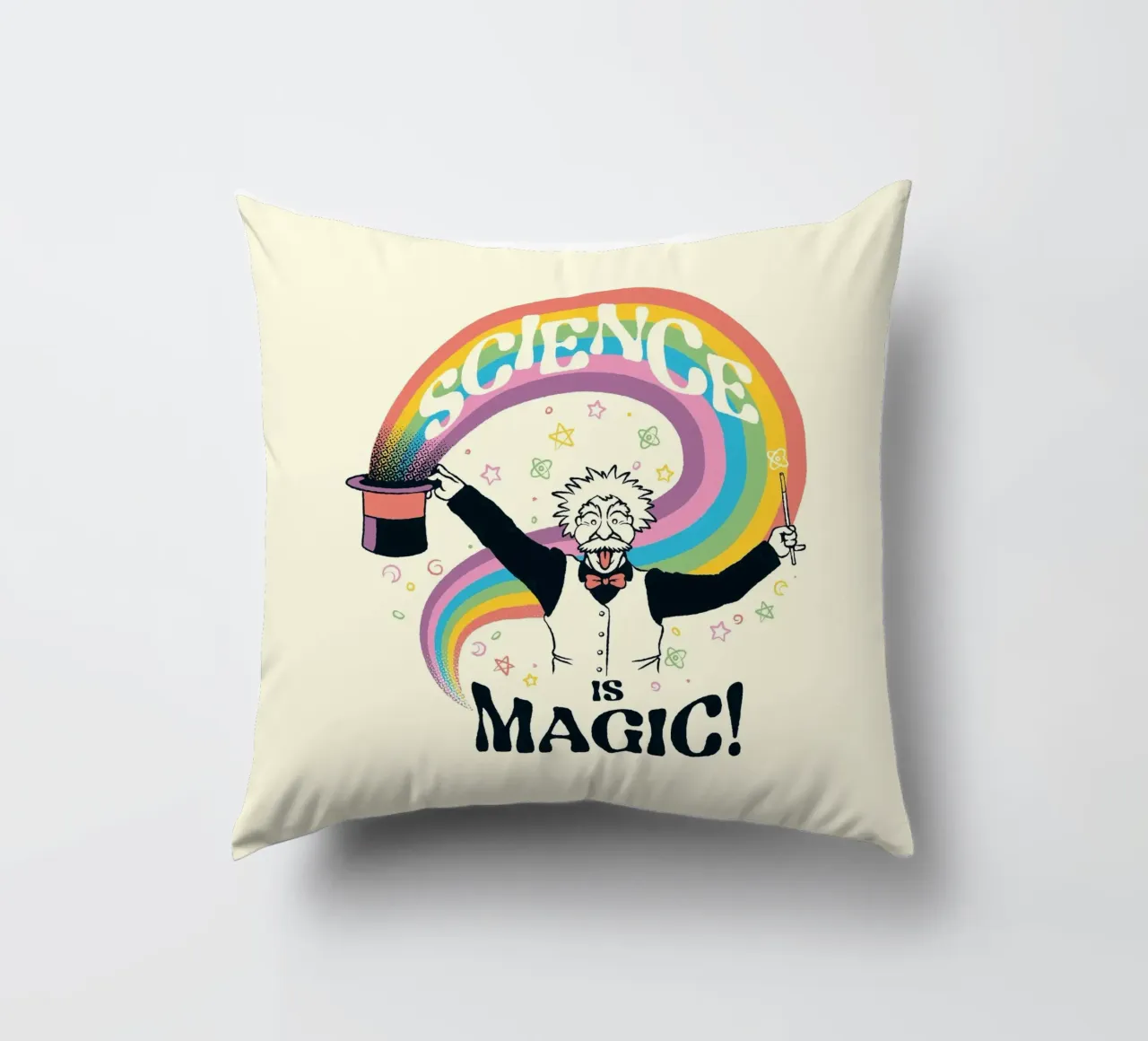 Science is Magic cuscino da Tobe Fonseca