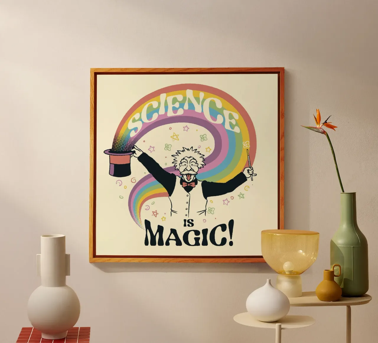 Science is Magic plexiglass da Tobe Fonseca