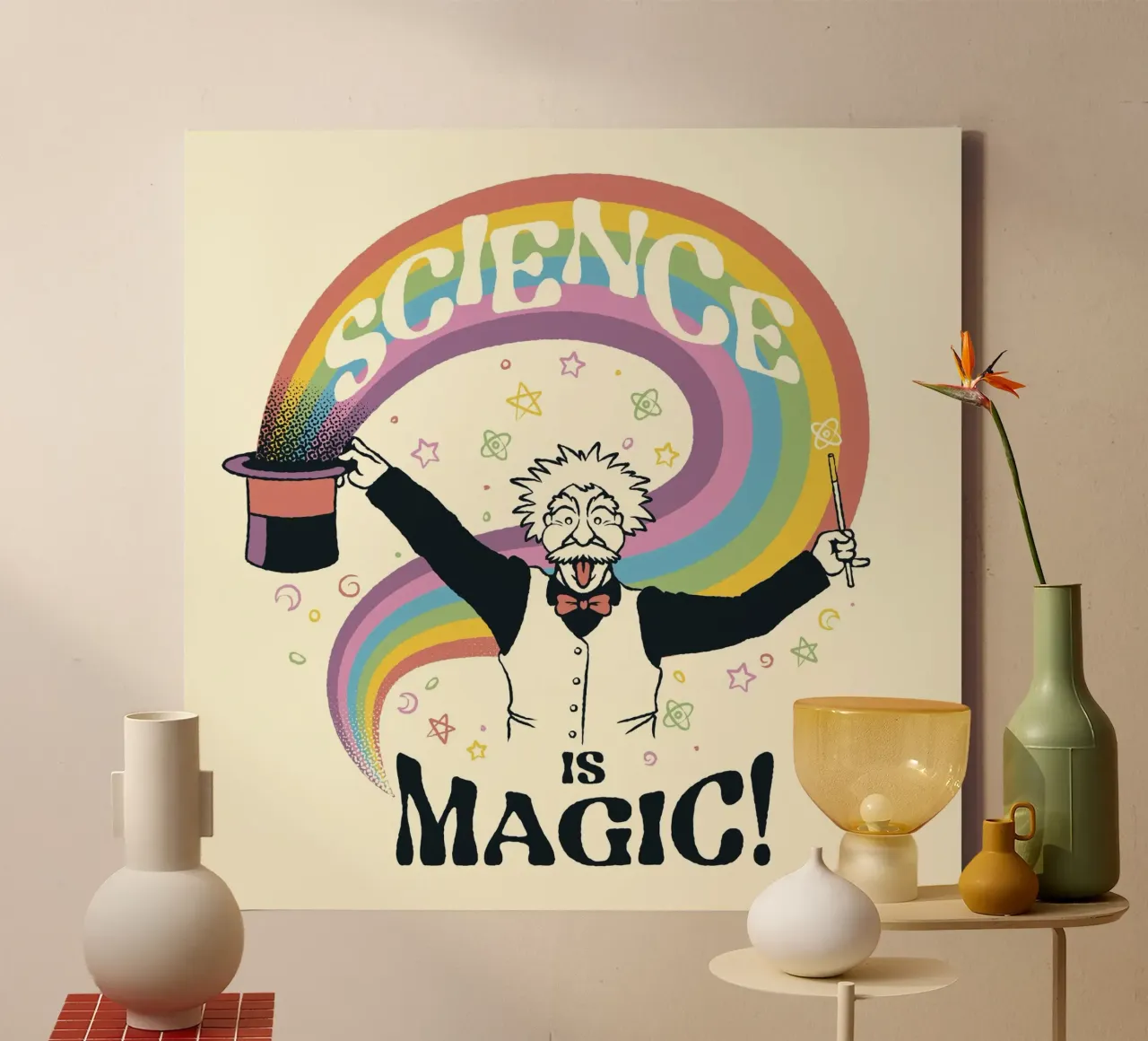 Science is Magic tela con Cornice a cassetta da Tobe Fonseca