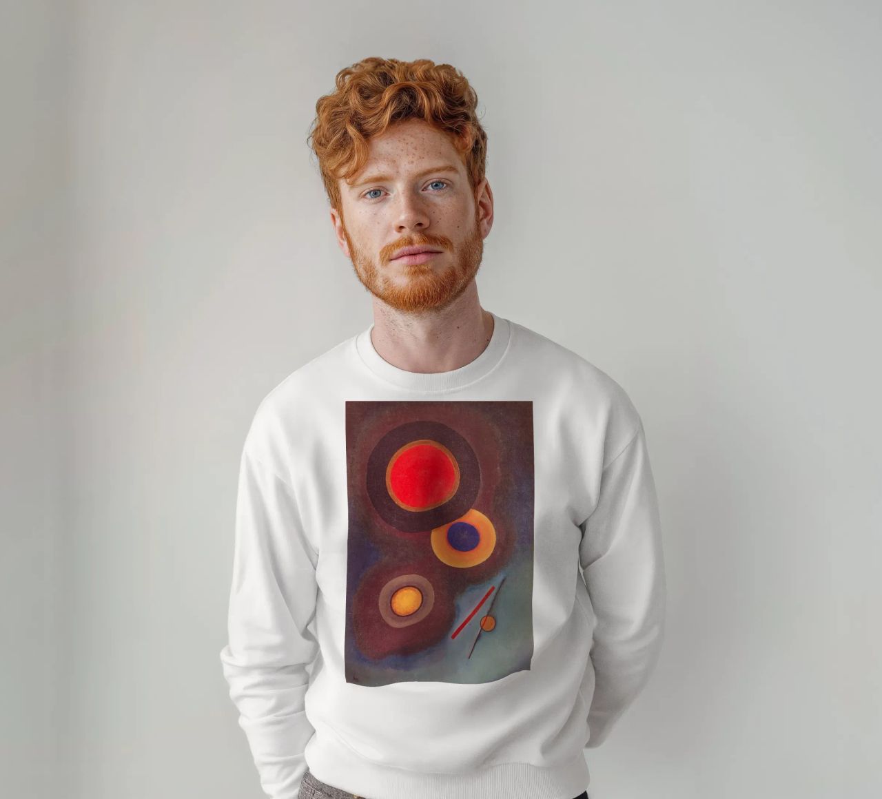 Kandinsky - Composizione con cerchi e linee felpa da ARTOTHEK