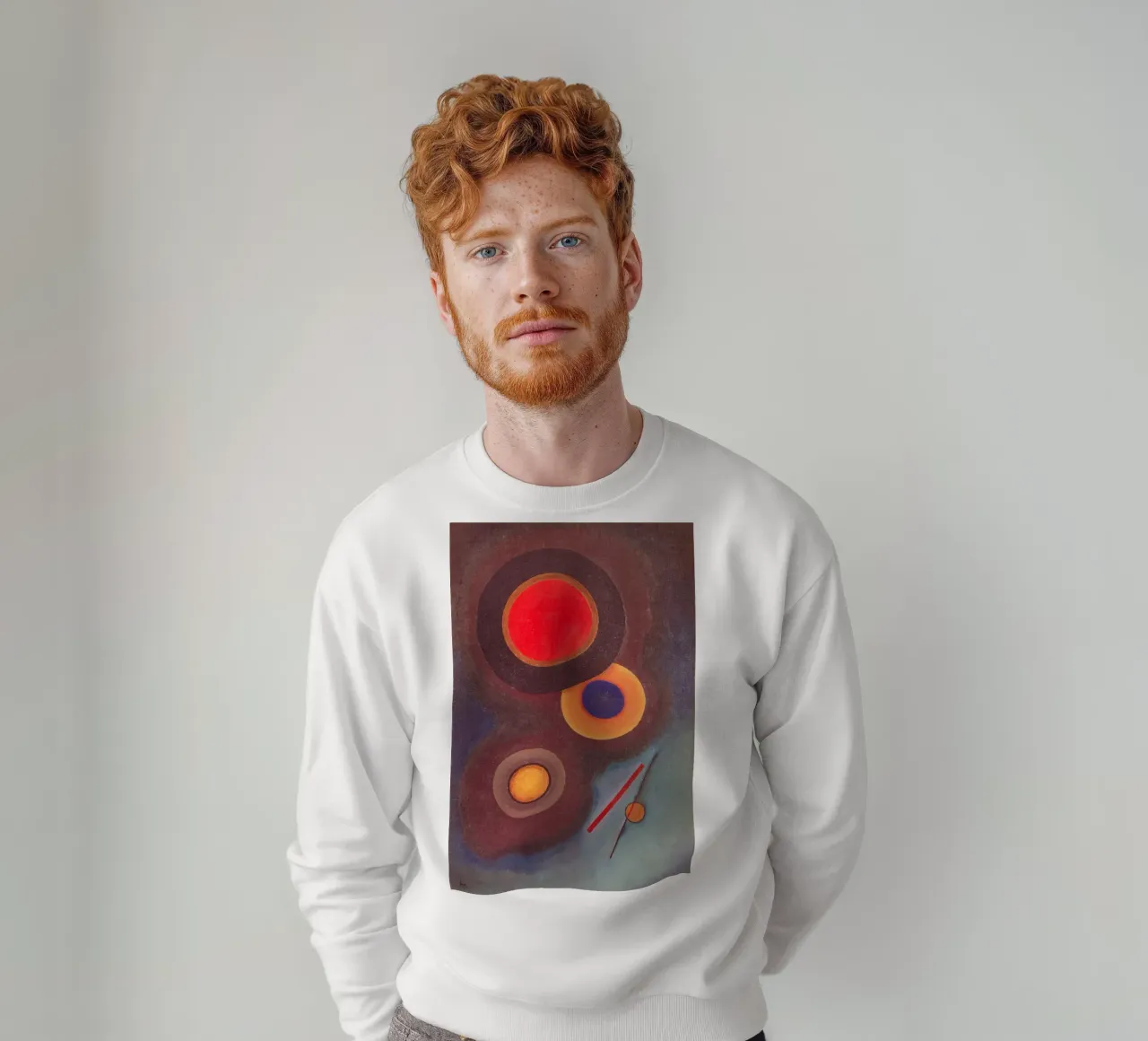 Kandinsky - Composizione con cerchi e linee felpa da ARTOTHEK