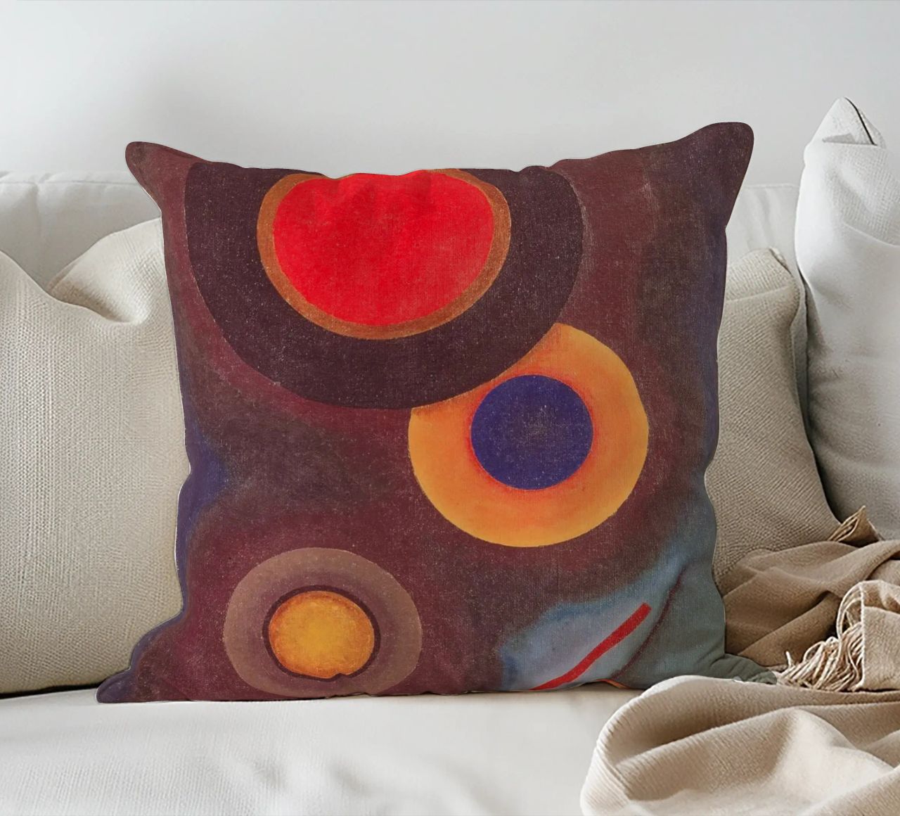 Kandinsky - Composizione con cerchi e linee cuscino da ARTOTHEK
