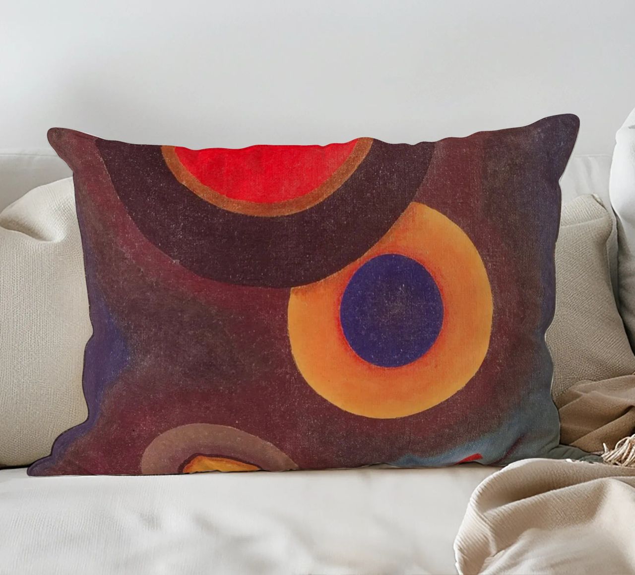 Kandinsky - Composizione con cerchi e linee cuscino da ARTOTHEK