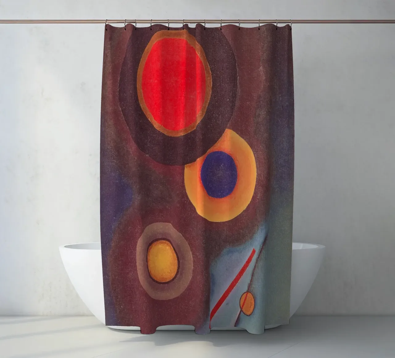 Kandinsky - Composizione con cerchi e linee tenda da doccia da ARTOTHEK