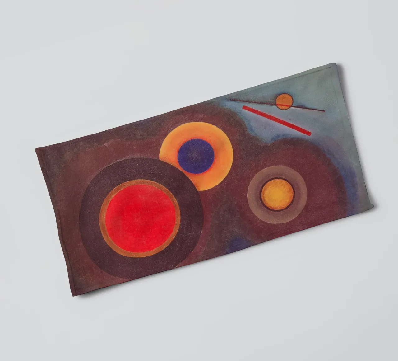 Kandinsky - Composizione con cerchi e linee asciugamano da bagno da ARTOTHEK