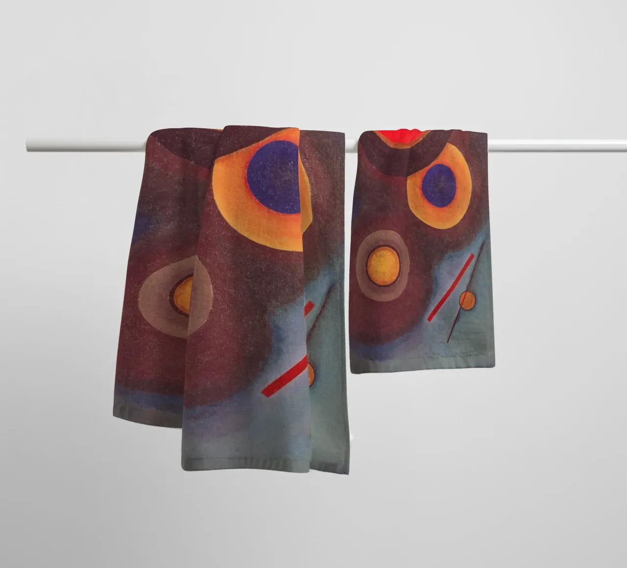 Kandinsky - Composition with Circles and Lines towel by ARTOTHEK