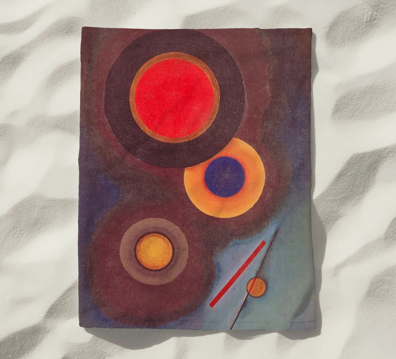 Kandinsky - Composizione con cerchi e linee telo mare da ARTOTHEK