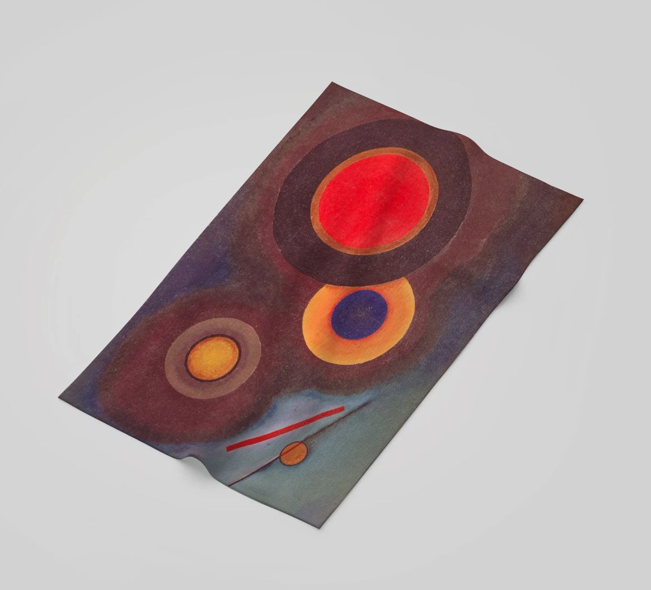 Kandinsky - Composizione con cerchi e linee telo mare da ARTOTHEK