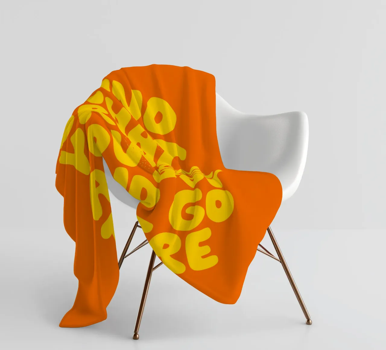 Find What Brings You Joy and Go There Typografie Design fleece blanket by THE MOTIVATED TYPE