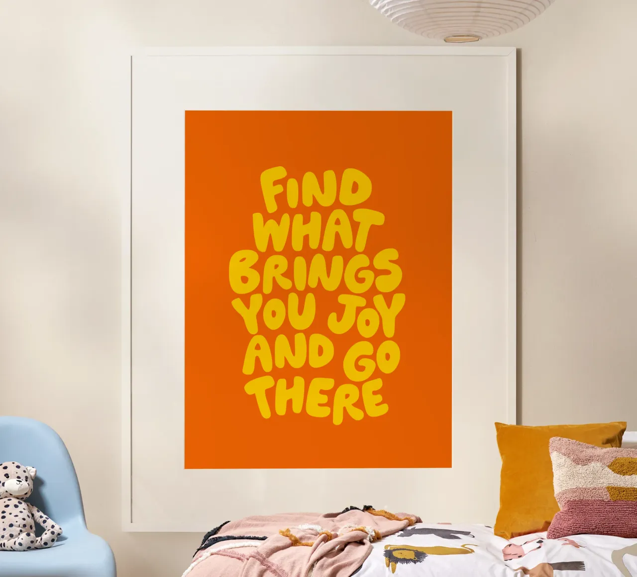 Find What Brings You Joy and Go There Typografie Design hahnemühle by THE MOTIVATED TYPE