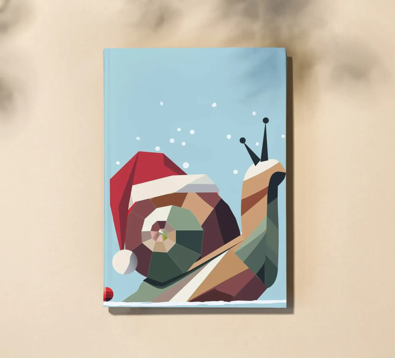 Christmas snail with charm and humour notebook by namosh