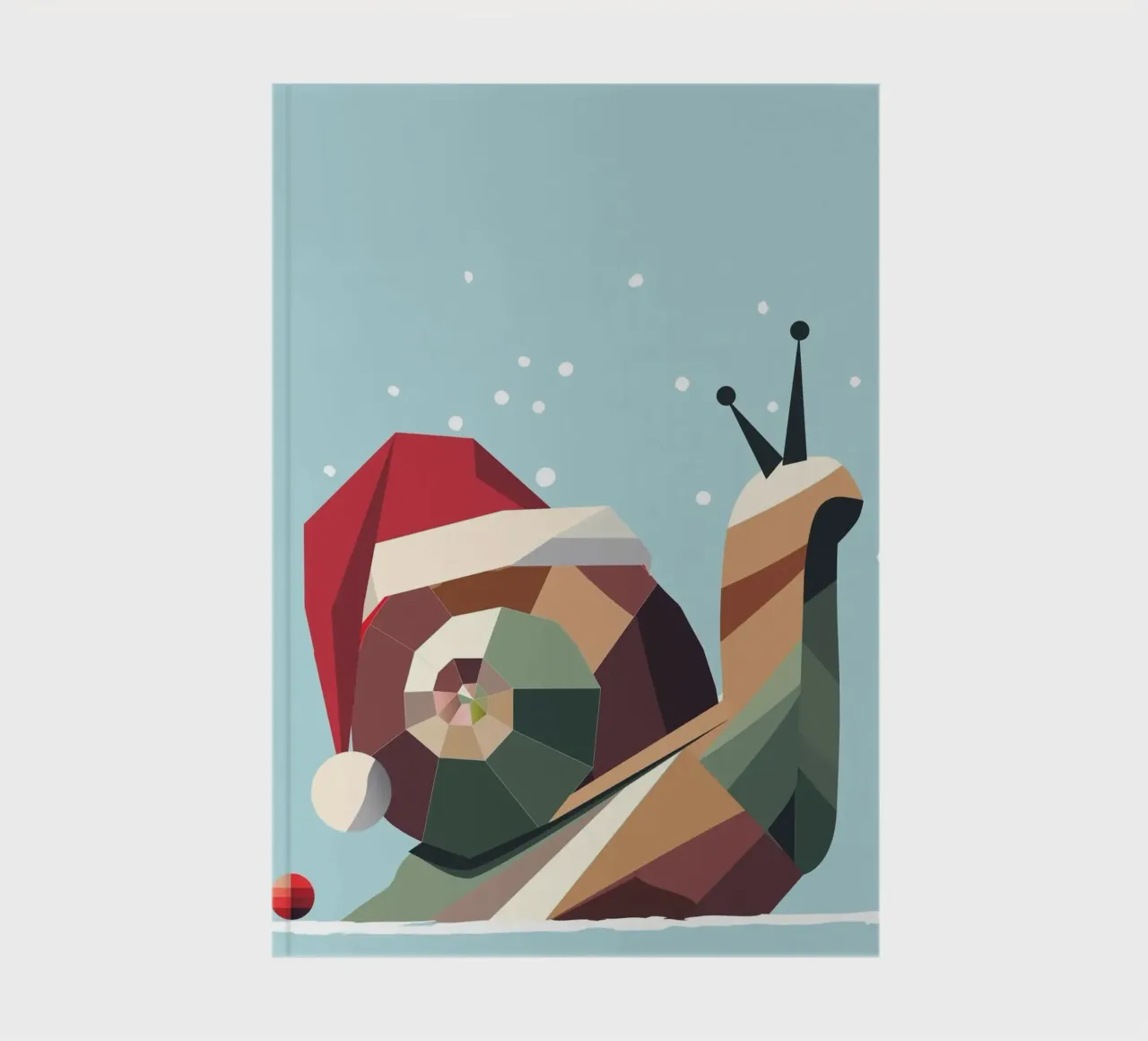 Christmas snail with charm and humour notebook by namosh