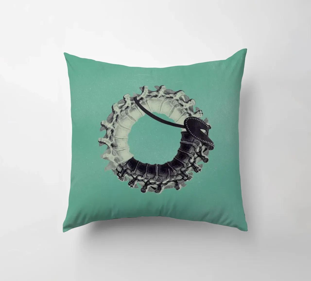 Steampunk Alphabet Number 0 cuscino da Birgit Palma