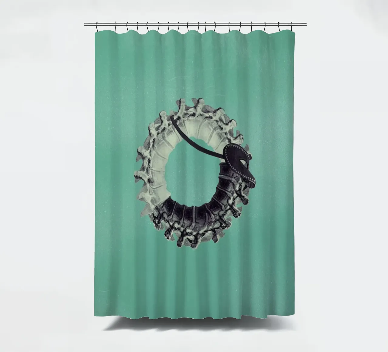 Steampunk Alphabet Number 0 tenda da doccia da Birgit Palma