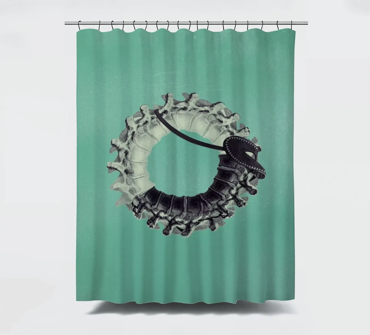 Steampunk Alphabet Number 0 tenda da doccia da Birgit Palma