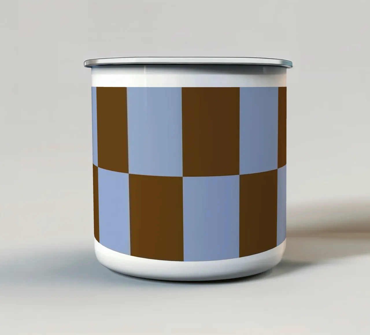Duo II - Brown and Blue tazza in smalto da Galaxy Eyes