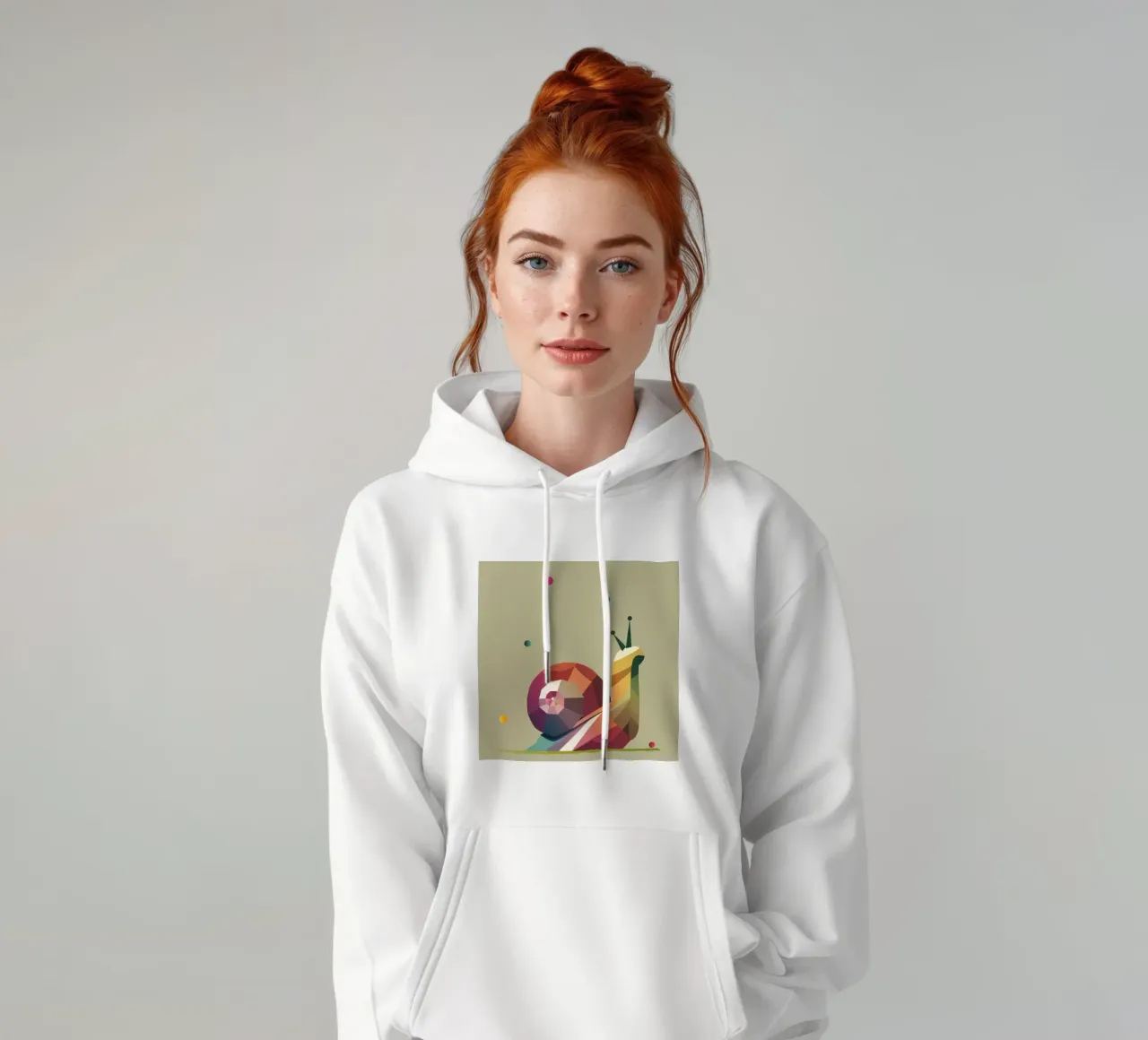 Pergamena colorata in stile geometrico - colori allegri felpa con cappuccio da namosh