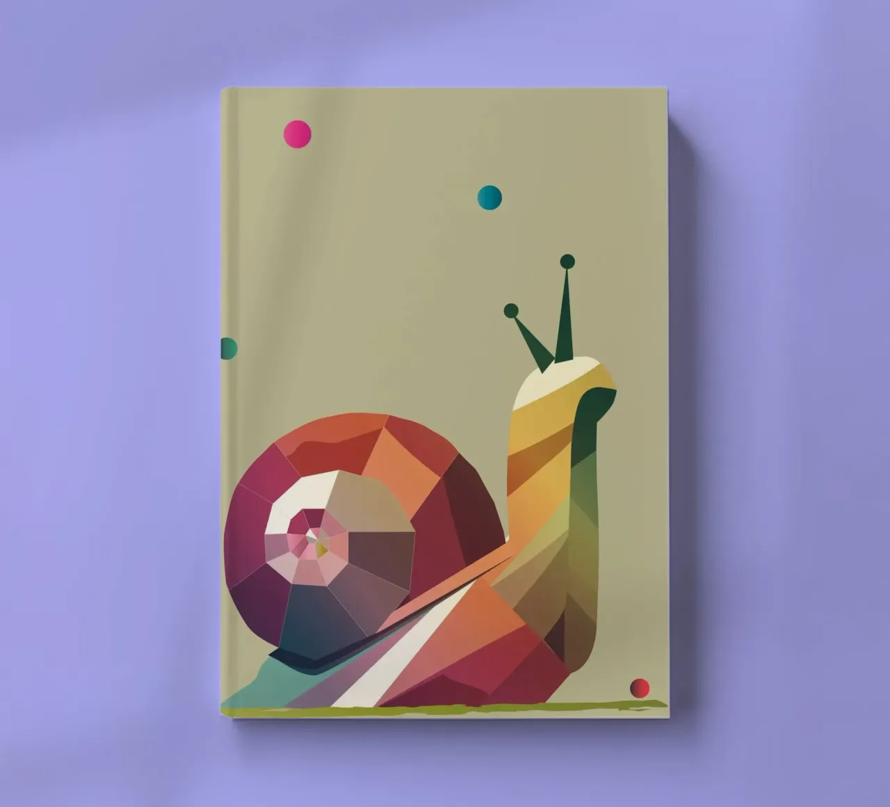 Colourful scroll in geometric style - cheerful colours notebook by namosh