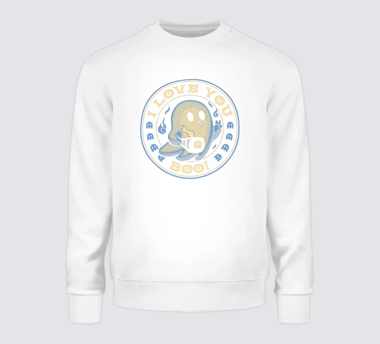 I Love You Boo Funny Ghost Sweatshirt von Tobe Fonseca