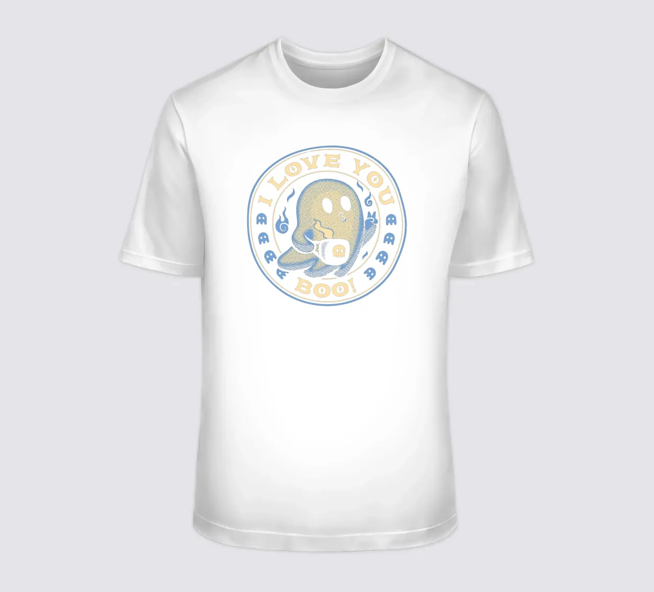 I Love You Boo Funny Ghost t-shirt da Tobe Fonseca
