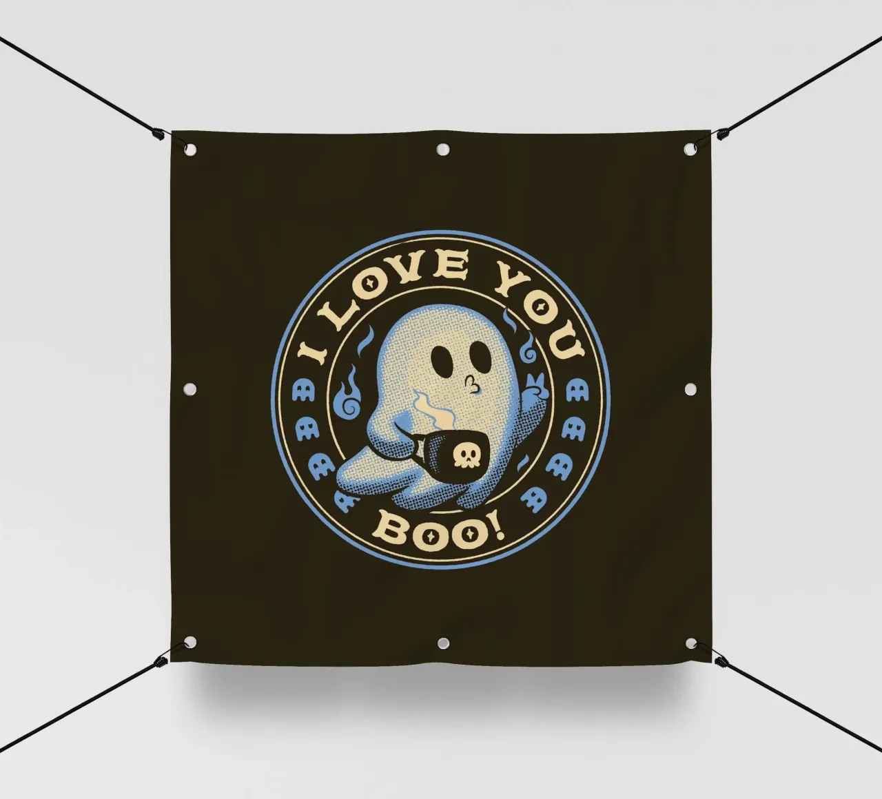 I Love You Boo Funny Ghost telo in pvc da Tobe Fonseca