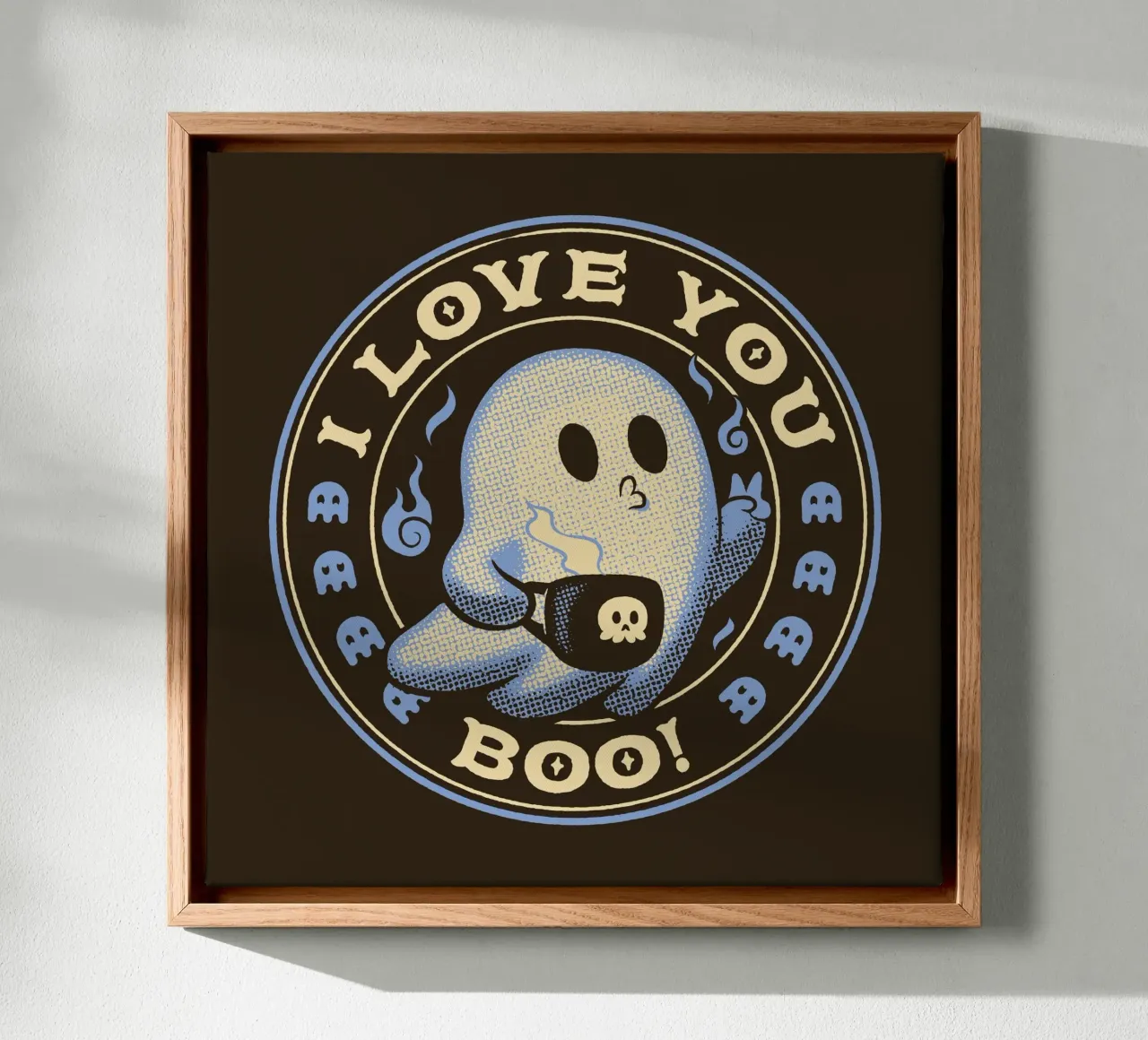I Love You Boo Funny Ghost tela con Cornice a cassetta da Tobe Fonseca