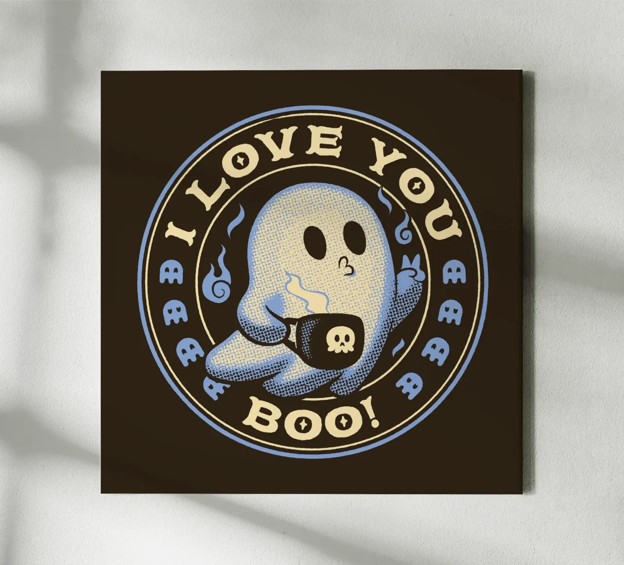 I Love You Boo Funny Ghost tela con Cornice a cassetta da Tobe Fonseca