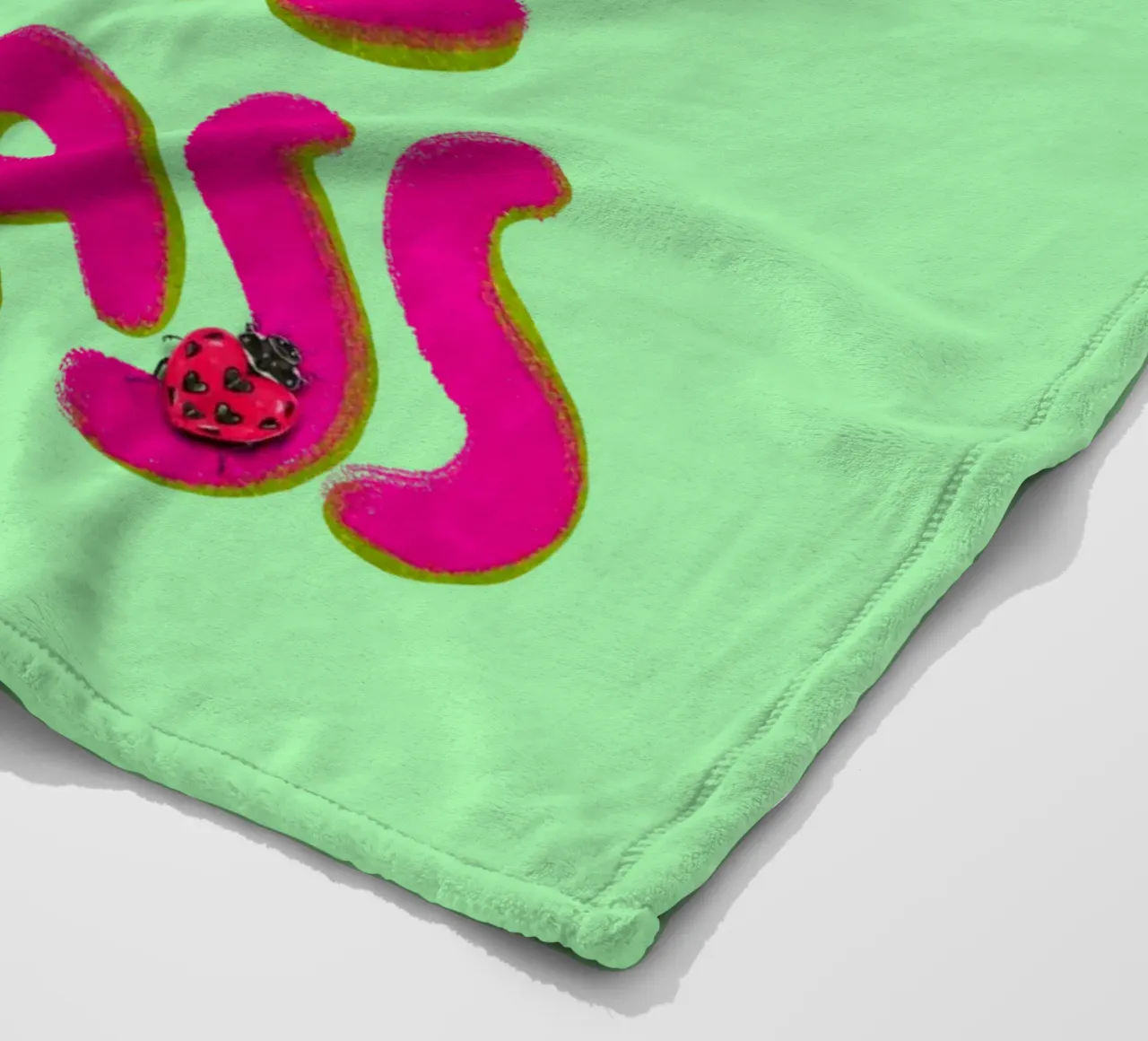 Go outside, touch some grass - handlettering coperta in pile da Illustration Raissa Oltmanns